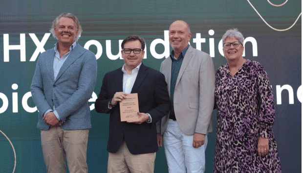 Ferdinand Strohmeier accepting Expedition Cruise Initiative of the Year Seatrade Cruise Award