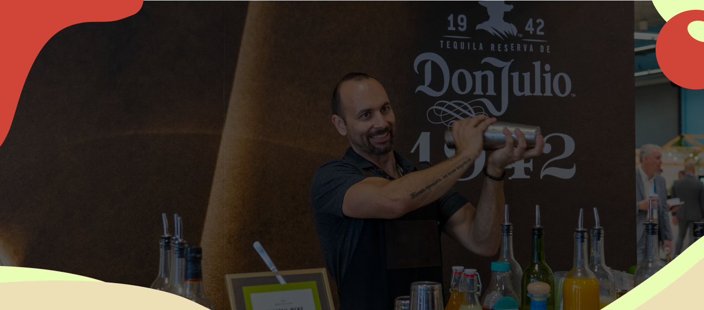 bartender mixing a drink