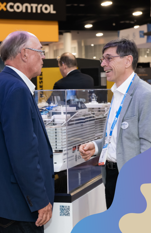 Visitors networking at Seatrade Cruise