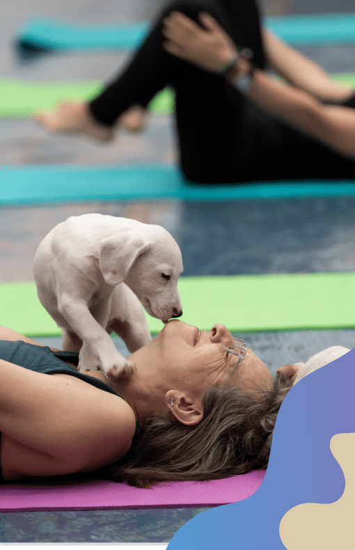 Puppy yoga